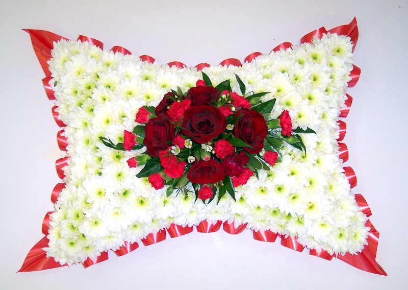 Red & White Pillow